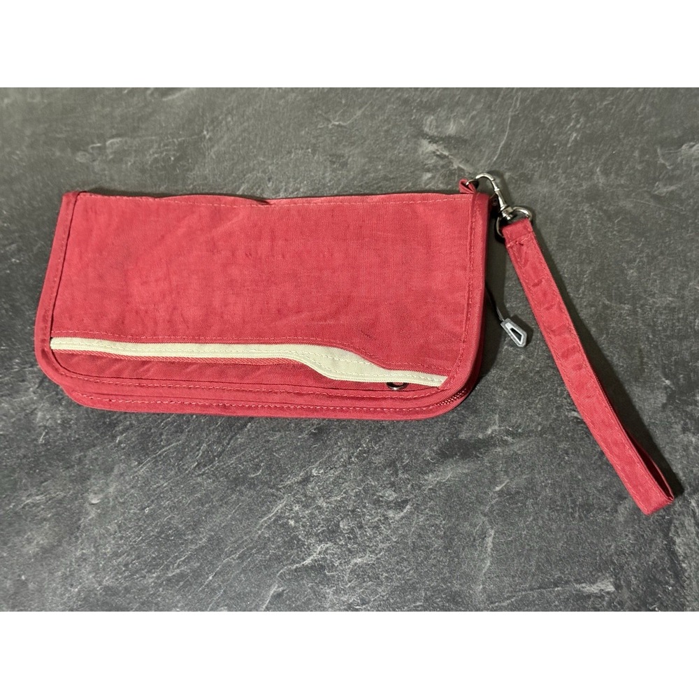 Zoppen Travel Wallet Multipurpose Booklet Zip Around Wristlet Pockets Cards 10x4